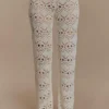 Trena Crochet Knit Pants – Ivory Trena Crochet Knit Pants – Ivory