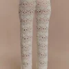 Trena Crochet Knit Pants – Ivory Trena Crochet Knit Pants – Ivory