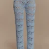Trena Crochet Knit Pants – Sky Blue Trena Crochet Knit Pants – Sky Blue
