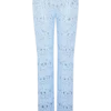 Trena Crochet Knit Pants – Sky Blue Trena Crochet Knit Pants – Sky Blue