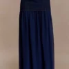 Tully Chiffon Denim Maxi Skirt – Indigo Blue