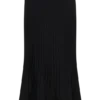 Twyla Pleated Suiting Maxi Skirt – Black