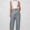 Tyla Diamante Denim Jeans – Blue/Green