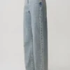 Tyla Diamante Denim Jeans – Blue/Green