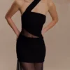 Vashti Cut Out Mesh Maxi Dress – Black Vashti Cut Out Mesh Maxi Dress – Black