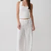 Vianna Broderie Ribbed Tank Top – Ivory Vianna Broderie Ribbed Tank Top – Ivory