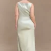Violet Sleeveless Satin Maxi Dress – Sage Violet Sleeveless Satin Maxi Dress – Sage