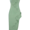 Virginia Suiting Embroidered Midi Dress – Sage Virginia Suiting Embroidered Midi Dress – Sage