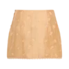 Vivian Embroidered Mini Skirt – Orange