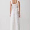 Vivian Embroidered Sleeveless Top – White Vivian Embroidered Sleeveless Top – White
