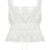 Vivian Embroidered Sleeveless Top – White Vivian Embroidered Sleeveless Top – White