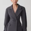 Wesley Structured Blazer – Charcoal Shadow Wesley Structured Blazer – Charcoal Shadow