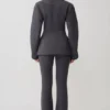 Marion Fit And Flare Pant – Charcoal Shadow