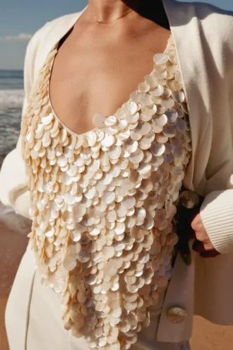 Willow Mother Of Pearl Halter Top – Pearl Willow Mother Of Pearl Halter Top – Pearl