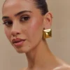 Wilma Square Earrings – Gold