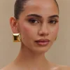 Wilma Square Earrings – Gold