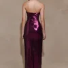 Winston Strapless Sequin Maxi Dress – Plum Winston Strapless Sequin Maxi Dress – Plum