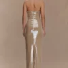 Winston Strapless Sequin Maxi Dress – Taupe