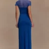 Wyatt Slinky And Mesh Maxi Dress – Cobalt Blue Wyatt Slinky And Mesh Maxi Dress – Cobalt Blue