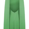 Wynter Scarf Draped Mini Dress – Green