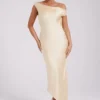 Yvette Slip Maxi Dress With Asymmetrical Hem – Butter Yvette Slip Maxi Dress With Asymmetrical Hem – Butter