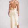 Yvette Slip Maxi Dress With Asymmetrical Hem – Butter Yvette Slip Maxi Dress With Asymmetrical Hem – Butter
