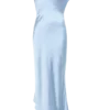 Yvette Slip Maxi Dress With Asymmetrical Hem – Cornflower Blue Yvette Slip Maxi Dress With Asymmetrical Hem – Cornflower Blue
