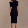 Zandie Cashmere Blend Knit Midi Dress – Black Zandie Cashmere Blend Knit Midi Dress – Black