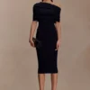 Zandie Cashmere Blend Knit Midi Dress – Black Zandie Cashmere Blend Knit Midi Dress – Black