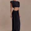 Zendaya Silk Crop Top – Black Zendaya Silk Crop Top – Black