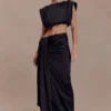 Zendaya Silk Crop Top – Black Zendaya Silk Crop Top – Black