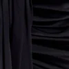 Zendaya Silk Midi Skirt – Black