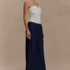 Zillah Strapless Cotton Top – White Zillah Strapless Cotton Top – White
