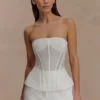 Zoe Structured Corset – White Zoe Structured Corset – White