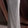 Zuri Hand Beaded Embellished Maxi Skirt – Silver